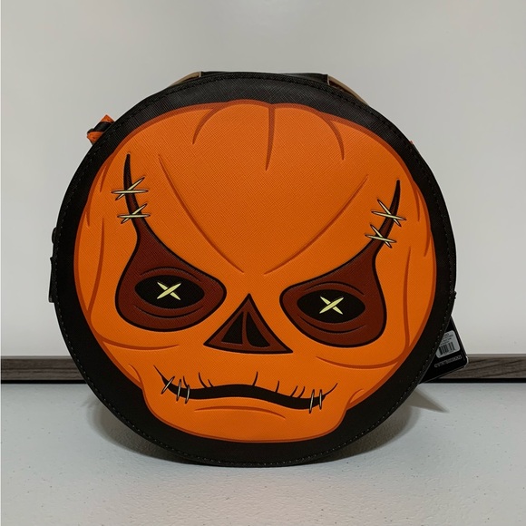 Loungefly Legendary Pictures Trick ‘r Treat Sam Pumpkin Crossbody Bag - Picture 9 of 11